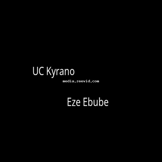 Eze Ebube - cover art
